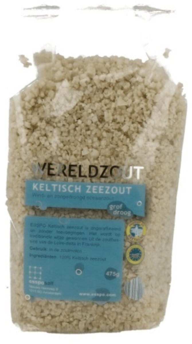 Esspo Wereldzout Keltisch Zeezout Grof Droog 475GR