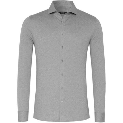 Desoto Luxury Overhemd Luxury Shark Collar Mélange Grijs / male