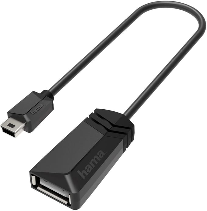 Hama USB-OTG-adapter Mini-USB-stekker - USB-aansluiting USB 2.0 480 Mbit/s