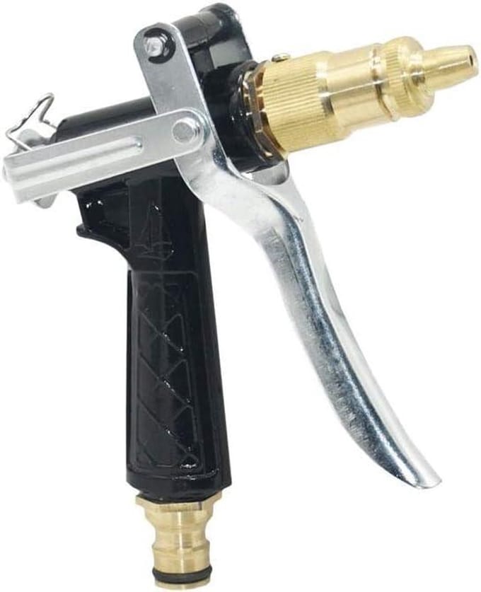 Waterpistool Sproeier - Tuinspuit Reiniger - Auto Wassen - Messing Verzinkt - 16mm Connector - Multicolor