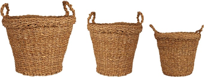 SET VAN 3 GABY-MANDEN IN MARIENE ZEEWIER S:D33CM M:D42CM L:D50CM