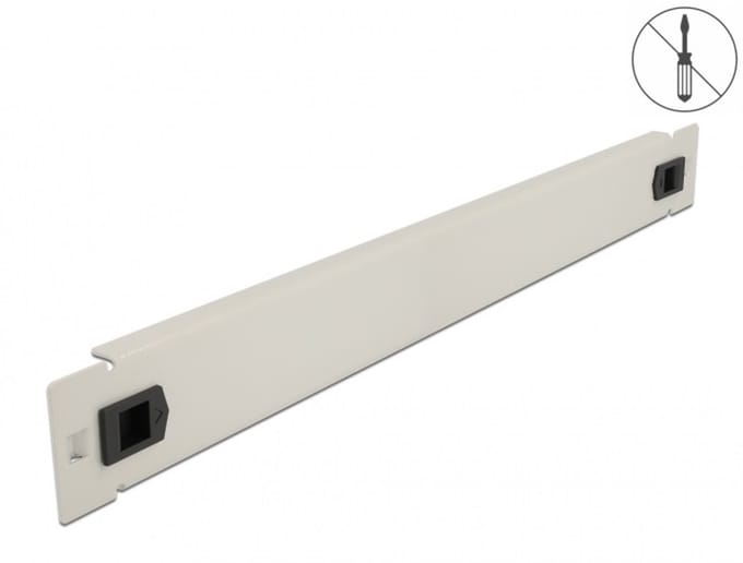 19 inch blindpaneel | toolfree | 1U | grijs