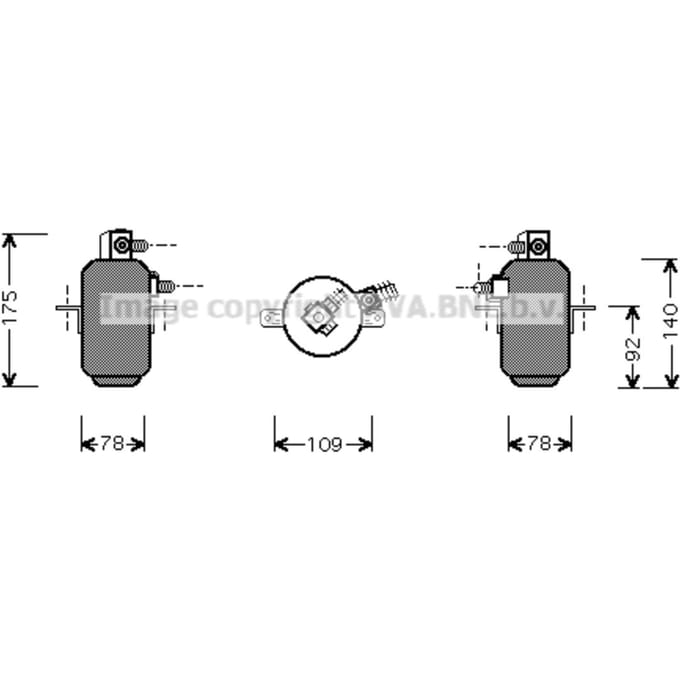 Droger, airconditioningsysteem AVA COOLING MSD081