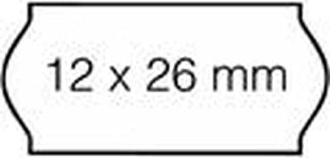 Prijsetiket 12x26mm Sato Samark permanent wit - 36 stuks