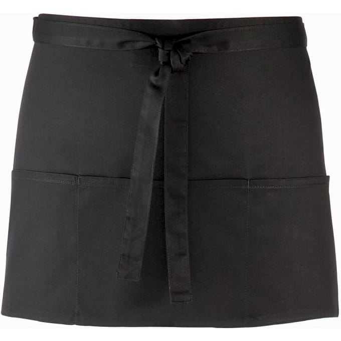 Premier Dames/Dames Kleuren 3 Zakschort / Werkkleding (Zwart)