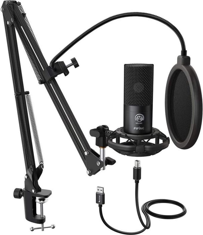 Bolt Edge Microfoon Arm - Gaming Mic - Met Popfilter - Mic Houder - Voor PC - Standaard