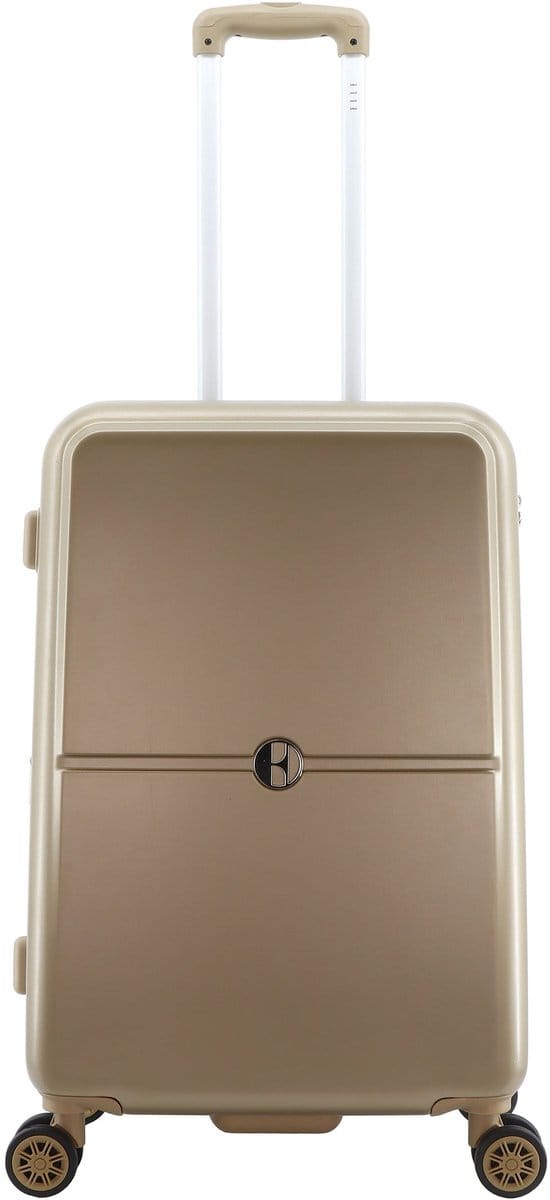 ELLE Harde Koffer / Trolley / Reiskoffer - 65 cm (Medium) - Chic - Goud - Goud / Medium