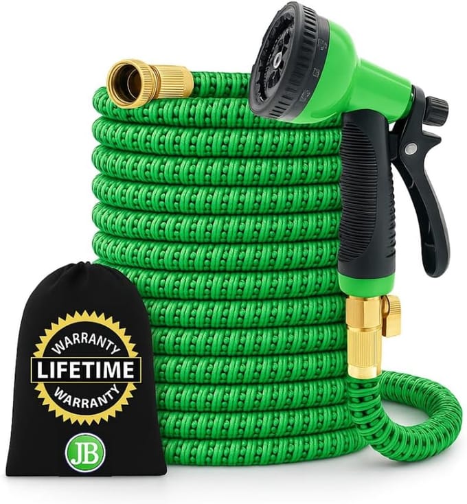 Uitbreidbare Tuinslang - Flexibele Slang - Tuin Bewateren - 4-laags Latex Kern - 305 Meter - Groen