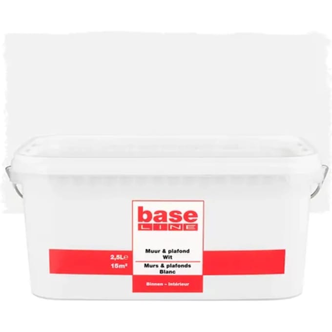 Baseline Muur & Plafond Muurverf - Mat - Wit - 2,5l