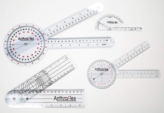 Goniometer Set - Bewegingsmeter - Gewrichtsmeting - Duurzaam Kunststof - CM en Inches