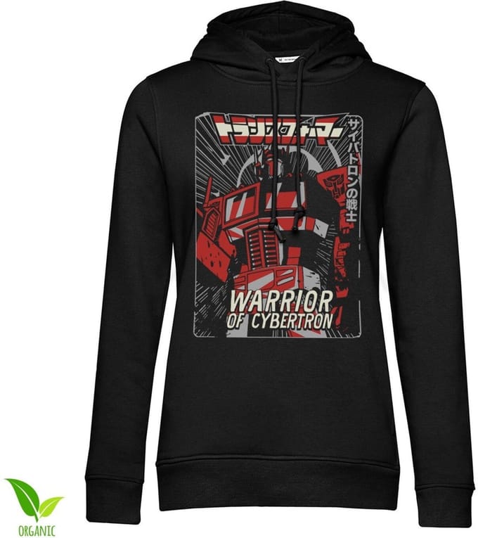 Transformers Warrior Of Cybertr -meisjes-dameshoodie, zwarton