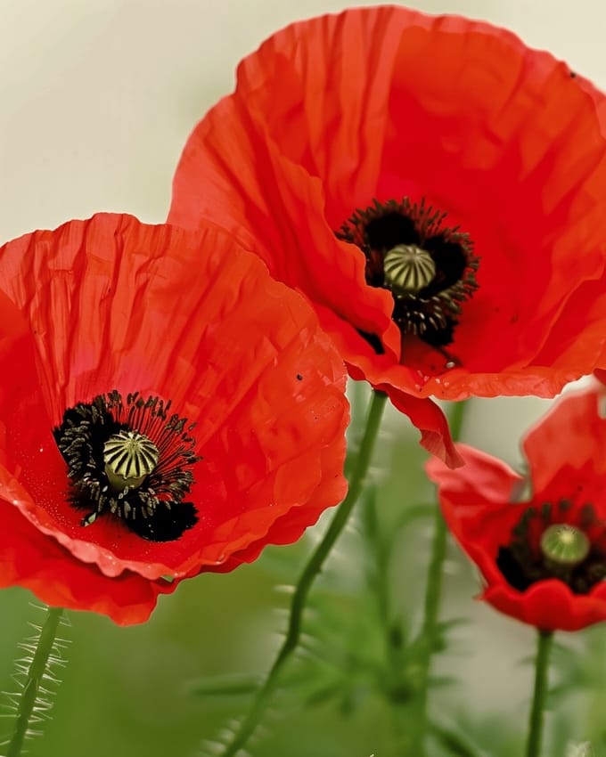 Klaproos Zaden Organic Papaver Rhoeas Eenjarig Rood