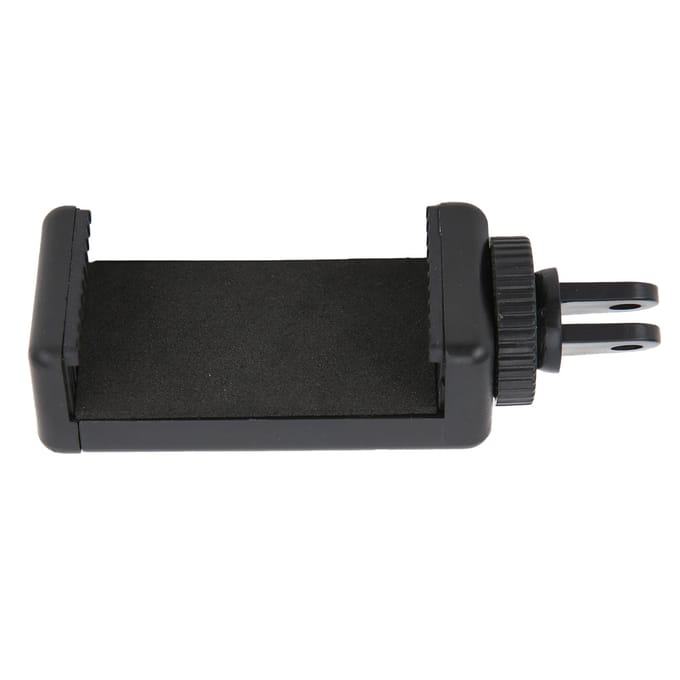 Universele monopod statiefadapter smartphonehouder met cold shoe voor live streaming black