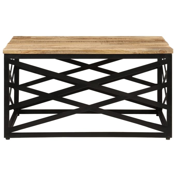 vidaXL - Salontafel - 68x68x35 - cm - massief - mangohout