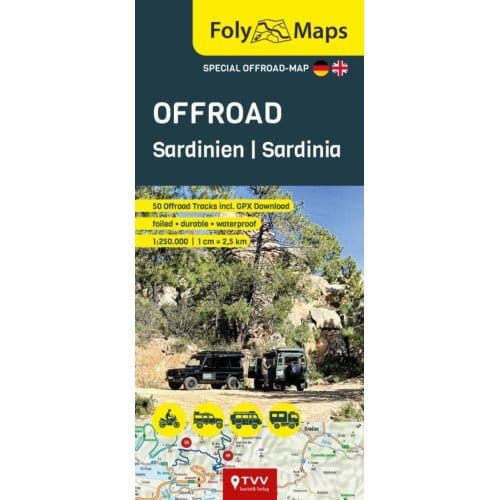 Folymaps Offroad Sardinia 1:250,000 - Foly Maps - Martin Schempp
