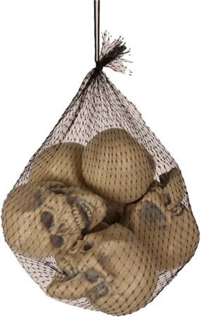 Netje met Skulls 8cm (6st)
