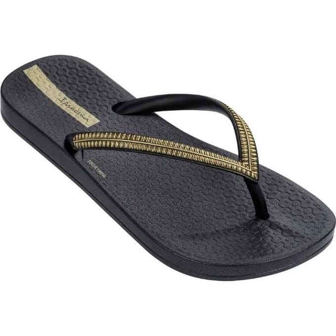 Ipanema Anatomic Mesh Kids slipper voor meisjes - black/gold  - maat 27