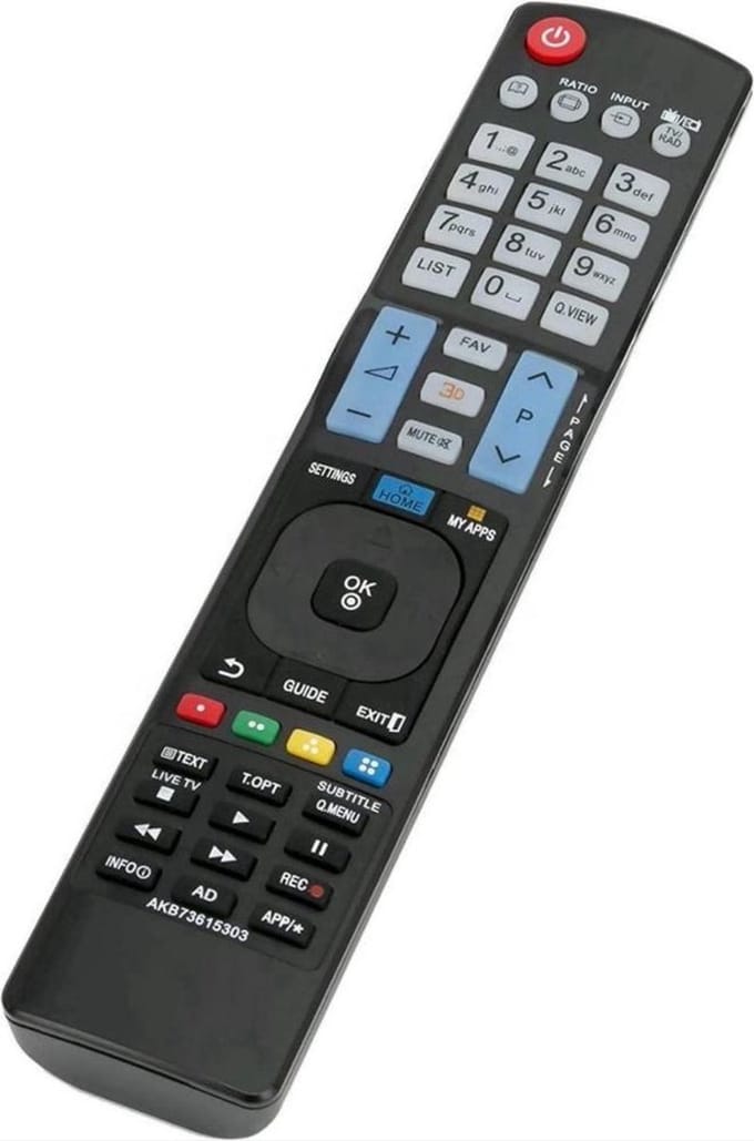 New Age Devi - Universele afstandsbediening geschikt voor alle LCD LED SMART en APPS televisies - zwart