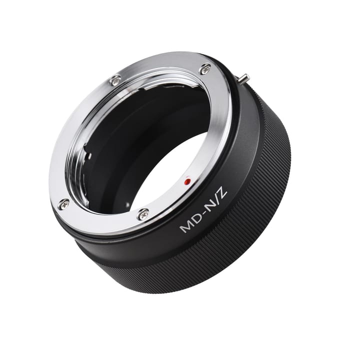 Handmatige Lens Mount Adapter Ring Aluminiumlegering voor Minolta MD MC Mount Lens naar Nikon Z5/Z6/Z7/Z50 zwart