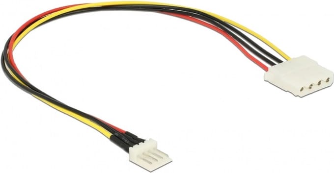 Floppy (m) - Molex (v) voedingskabel - 0,30 meter