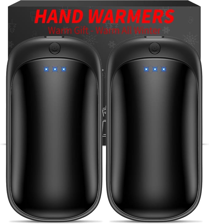 Oplaadbare Handwarmers 2-Pack – Elektrisch & Draagbaar, USB 2-in-1, Voor Binnen/Buiten