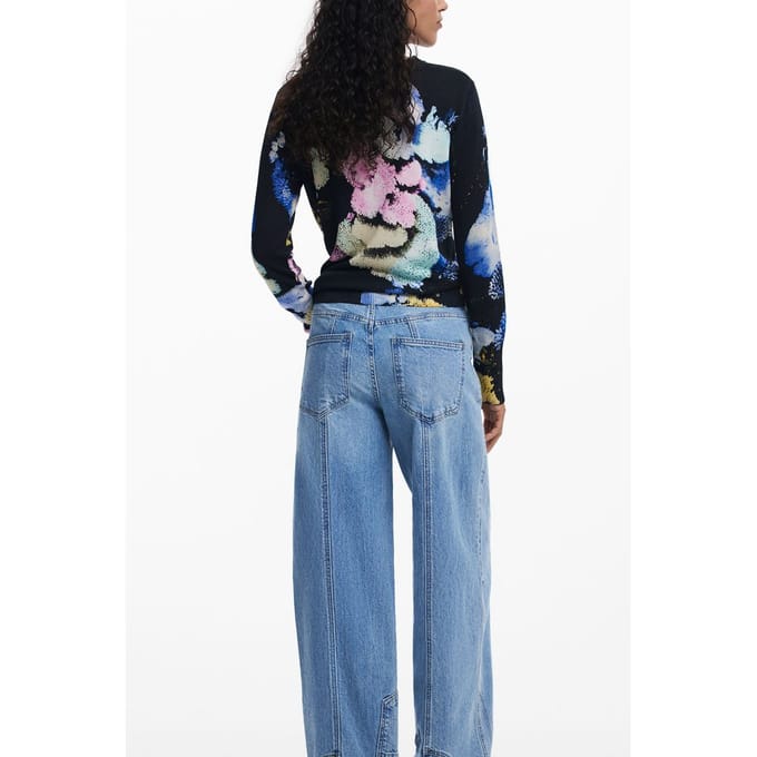 Desigual Nero Viscose Dames T-shirt