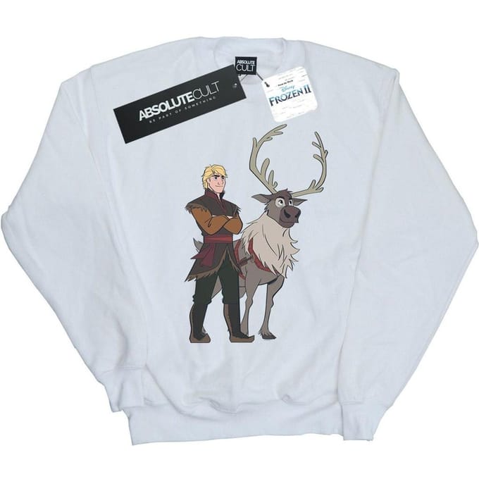 Disney Jongens Frozen 2 Sven en Kristoff Sweatshirt (Wit)
