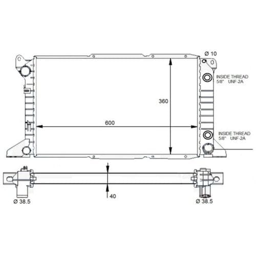 Motorradiateur  NRF 59132