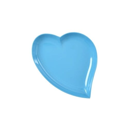 Rice melamine bord hart sweet cake blauw