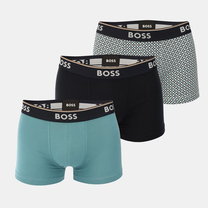 Heren Boss 3-pack Power Design Trunks in Multi kleur