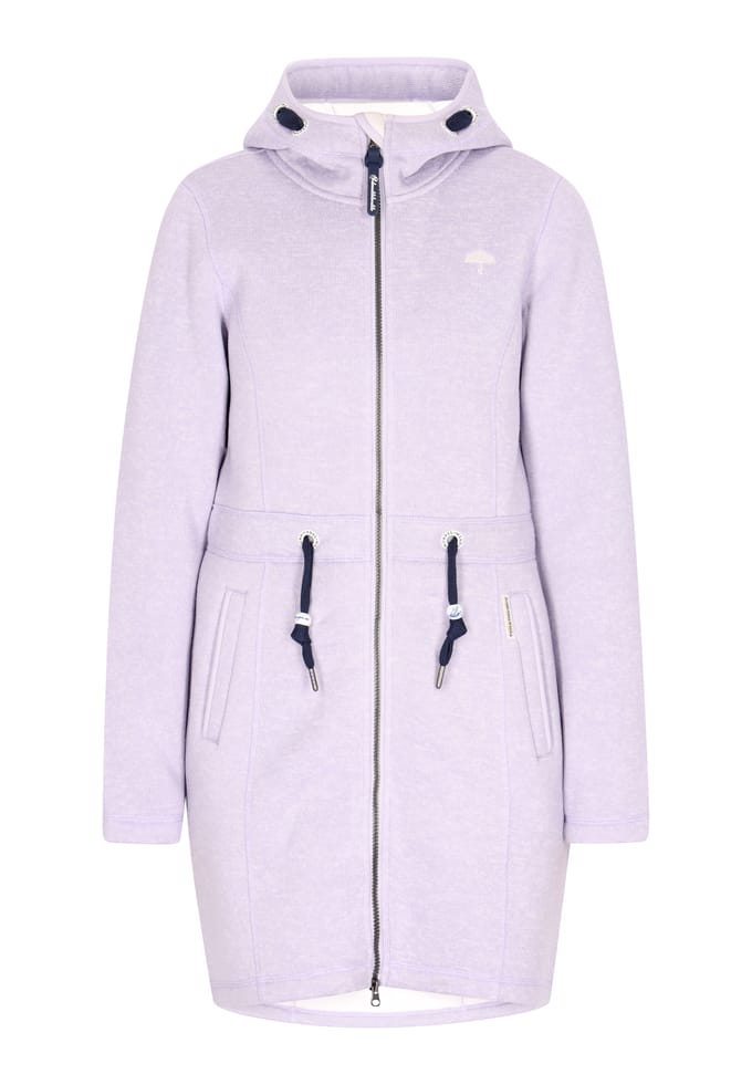 Schmuddelwedda Gebreide fleece jas Dames Grijsviolet gemêleerd