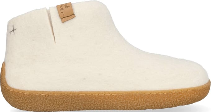 Tofvel - Rabara Maha Wolvilt Pantoffels White - Maat 36