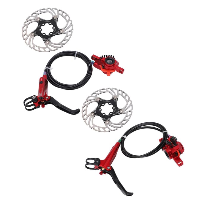 Fiets Rem Koelschijf Zwevende IJs Rotor Sterk Remmen Fiets Hydraulische Schijfrem Rood rood