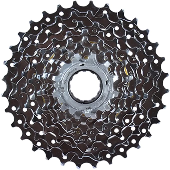 Freewheel 9 speed Sunrace MFEX9 11-32T - verchroomd