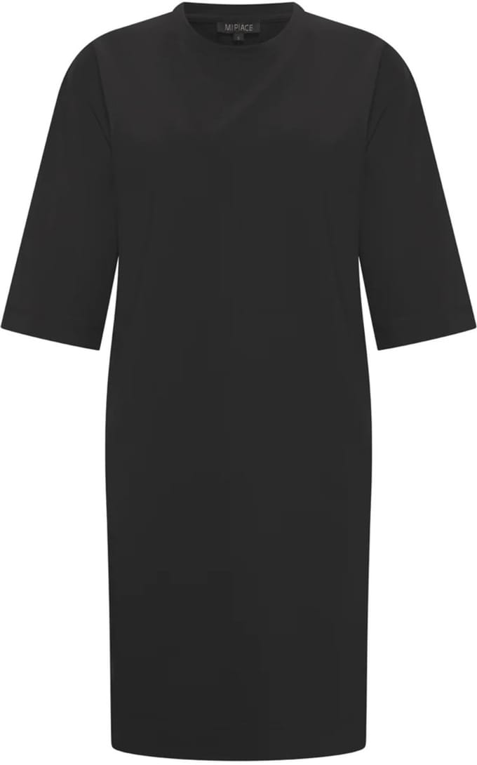 MI PIACE - Bonded Travel Jurk Midi 202682 Black - Maat : L
