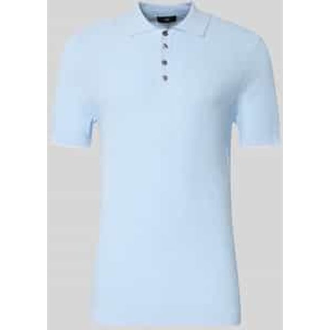 slim fit poloshirt met viscose model 'Gio'