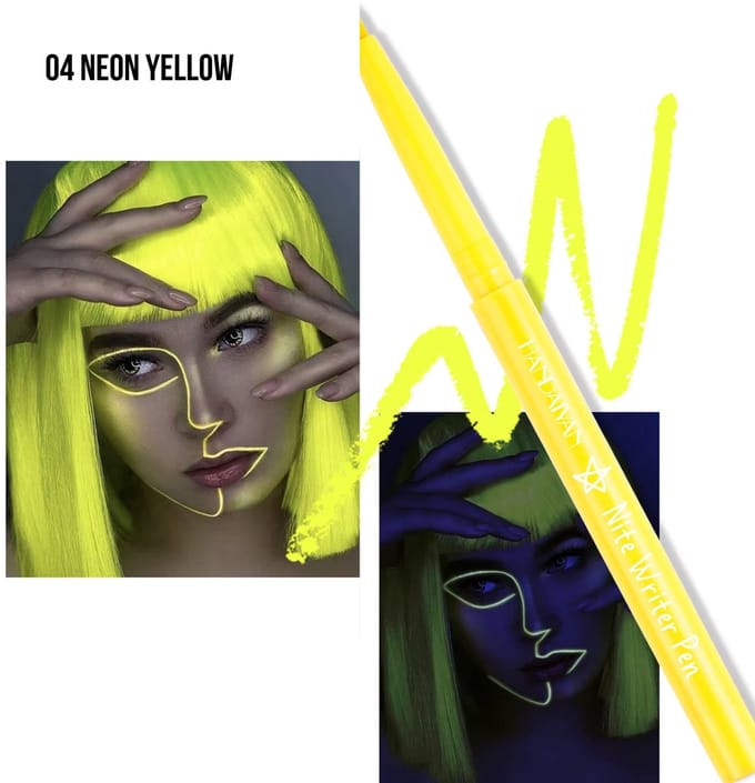 UV Glow - Long Lasting Gel EyeLiner 04 Neon Yellow - 0.2g