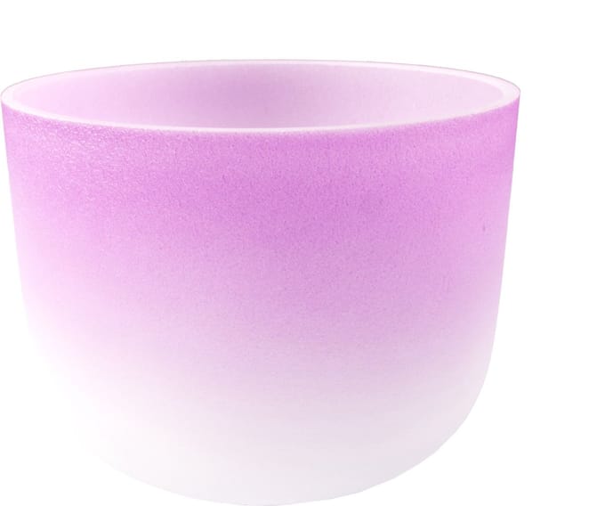 Fame Crystal Singing Bowl 8" Purple B4 440 Hz - Klankschaal