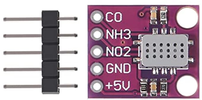 Gas Sensor Board voor Luchtkwaliteitsdetectie - Numerieke Sensor Module