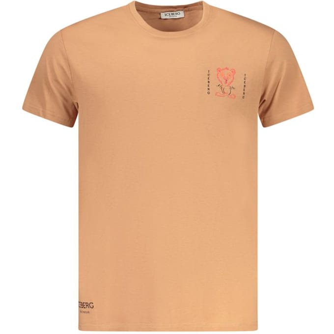 Iceberg Marrone Katoenen Heren T-Shirt