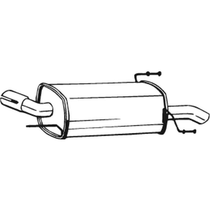 Geluiddemper achter BOSAL 185-553
