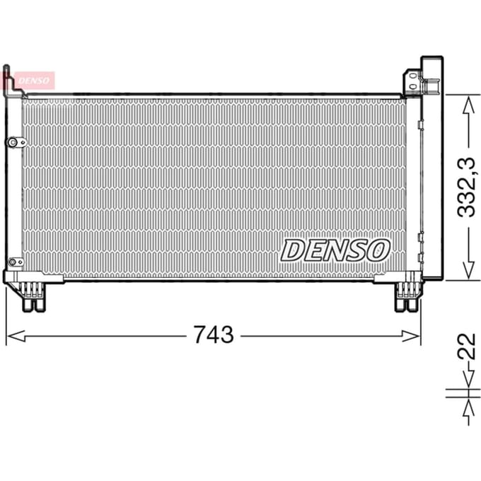 Condensator, airconditioning DENSO DCN51014