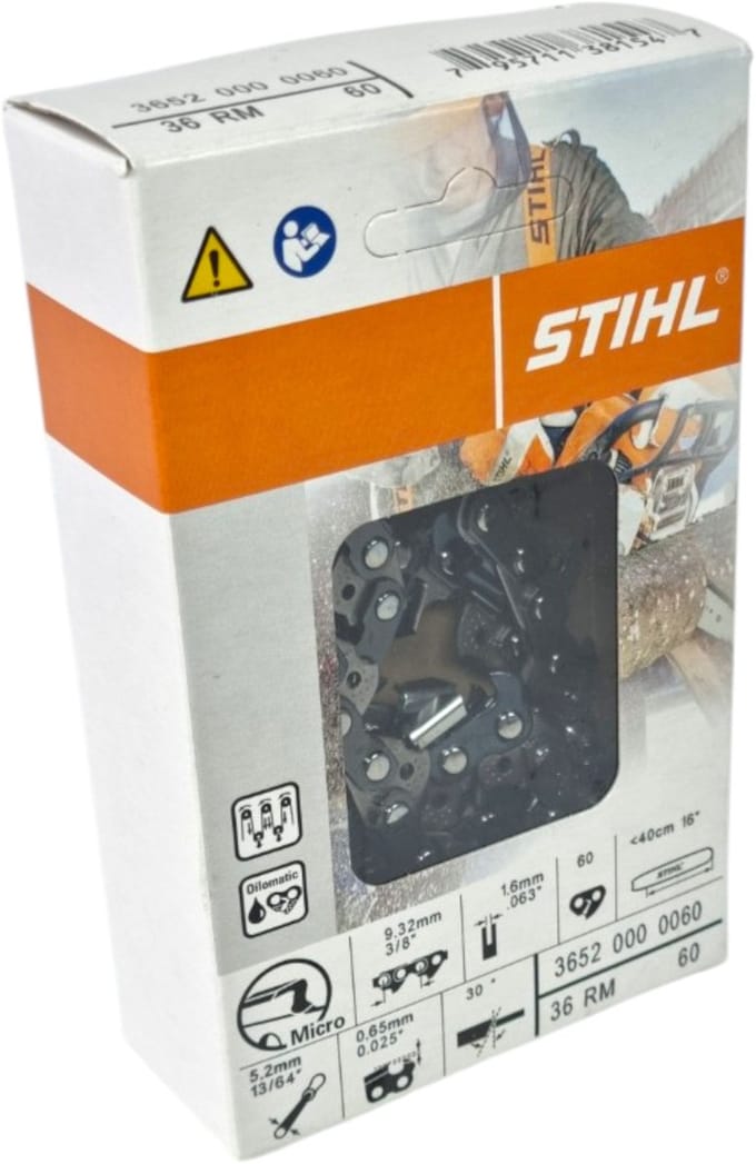 Stihl 3/8" Rapid Micro (RM) zaagketting 40 cm 3/8" 1,6 mm 60 TG ( 36520000060 )