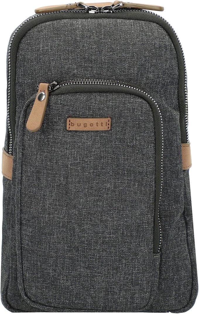 bugatti Schoudertas Luce Crossbody Bag Grey Grijs