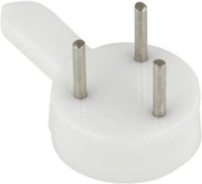 betonhaak 20mm 7 stuks plastic wit