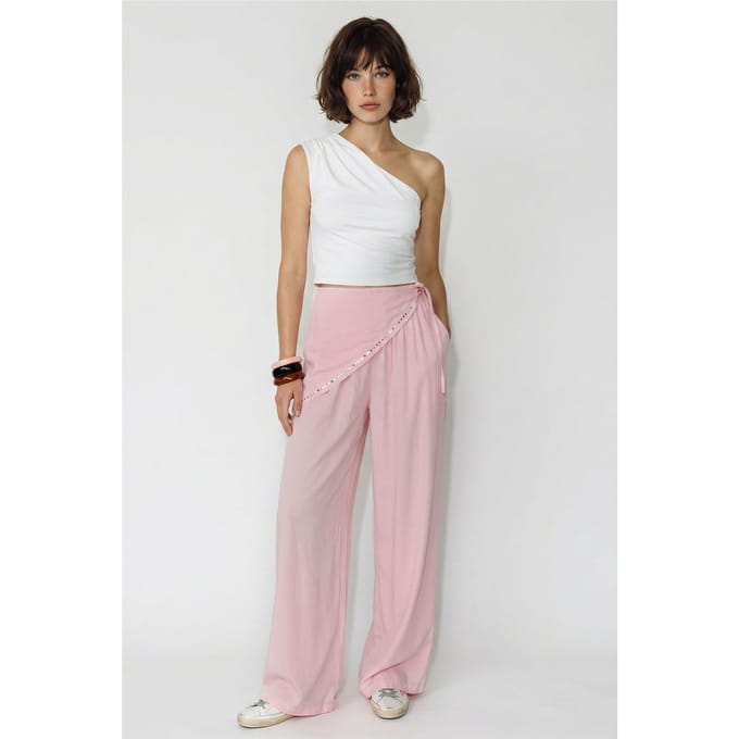 Brede Pijpen Pull-On Broek