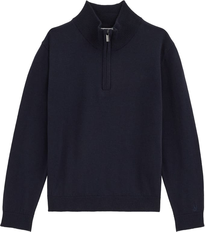 WE Fashion Jongens gebreide trui met quarter-zip