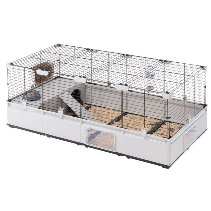 Ferplast Modular 3 Kooi - Kooi & Hok - 144x72x56 cm Zwart Grijs