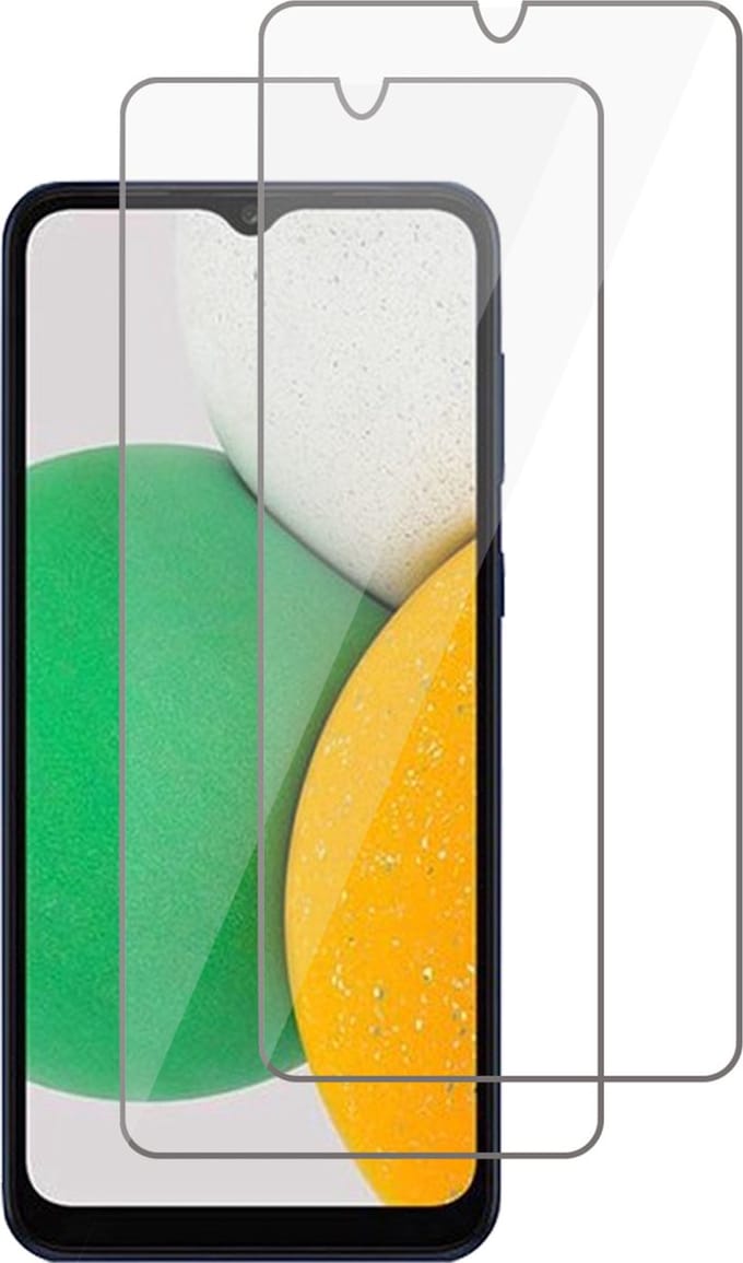 Screenprotector geschikt voor Samsung Galaxy A03 Core - Gehard Glas Beschermglas Tempered Glass Screen Protector - 2 Stuks