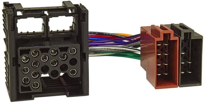 Radioadapter BMW Oude Ronde Pin naar ISO Geschikt voor Diverse Series